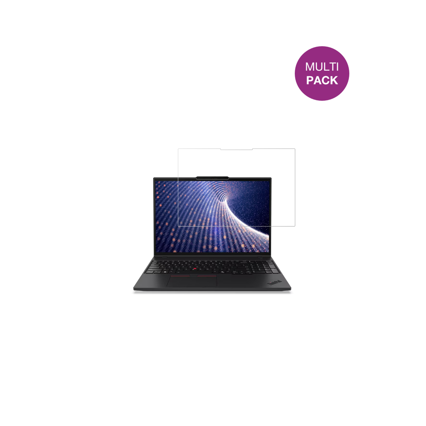 LenovoThinkPad P16s Gen 4 16 Zoll mit aufgebrachter dipos Displayschutzfolie, glasklare Darstellung ohne Einschränkungen