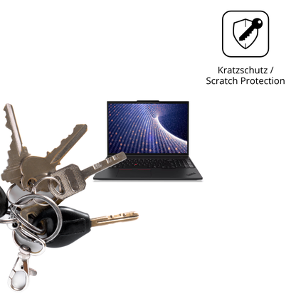 Schutz gegen Kratzer auf dem Lenovo ThinkPad P16s Gen 4 16 Zoll Glas durch Schlüssel oder Ähnliches
