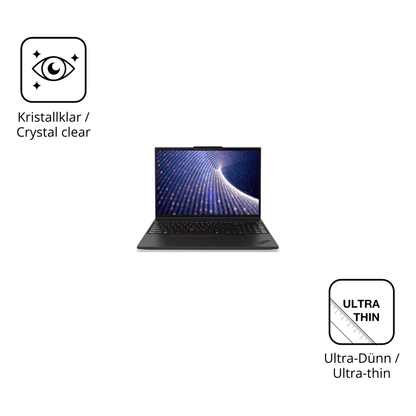 Dünne und klare Folie passend zugeschnitten für Lenovo ThinkPad P16s Gen 4 16 Zoll
