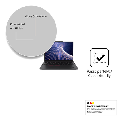 Schutzfolie mit optimaler Passform, zur Verwendung mit Hüllen geeignet