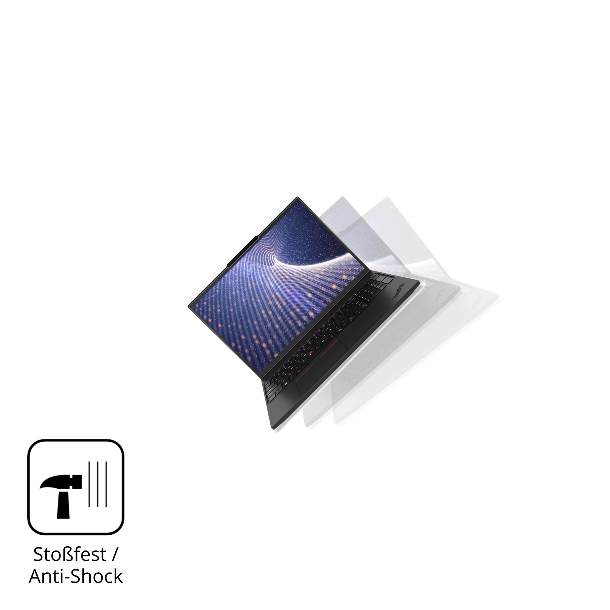 Schutz gegen Kratzer auf dem Lenovo ThinkPad P16s Gen 4 16 Zoll Glas durch Schlüssel, Stöße gegen die Tischkante oder Stürze