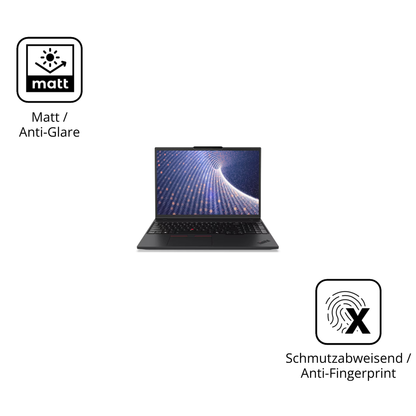 9H Hartbeschichtete, flexible Folie passend zugeschnitten für Lenovo ThinkPad P16s Gen 4 16 Zoll