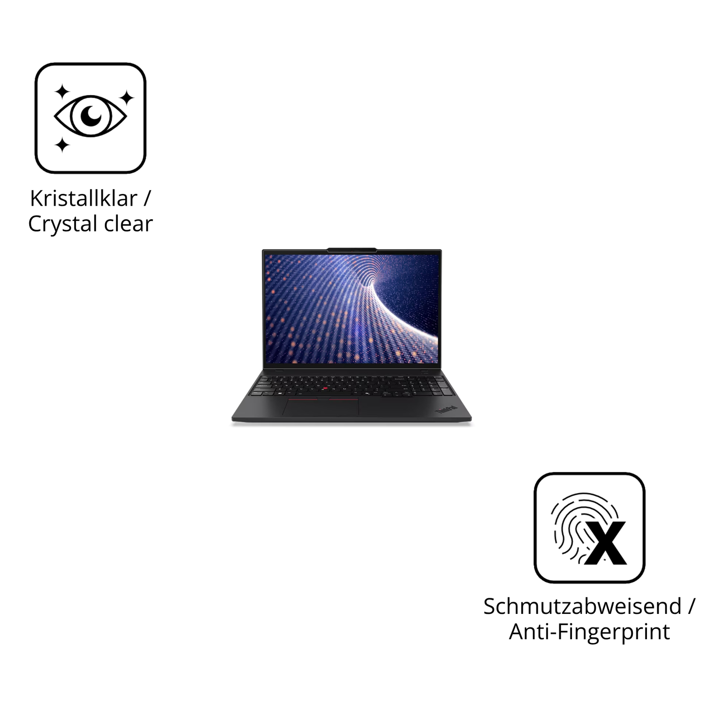 Flexible TPU-Folie passend zugeschnitten für Lenovo ThinkPad P16s Gen 4 16 Zoll, vollständige Abdeckung