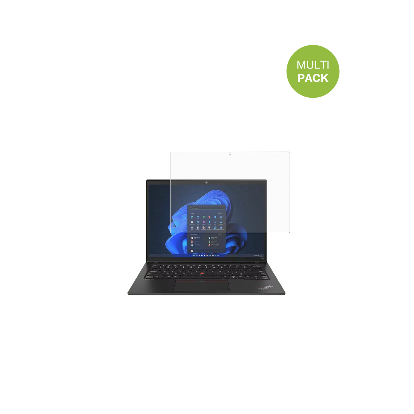 LenovoThinkPad T14 Gen 4 14 Zoll mit aufgebrachter dipos Displayschutzfolie, die lästige Fingerabdrücke minimiert