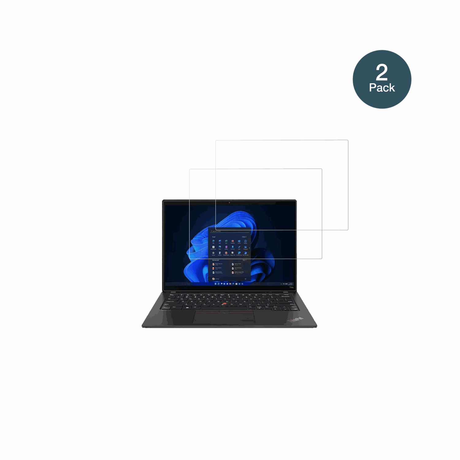 LenovoThinkPad T14 Gen 4 14 Zoll mit aufgebrachter dipos Flex Schutzfolie, glasklare Darstellung ohne Einschränkungen
