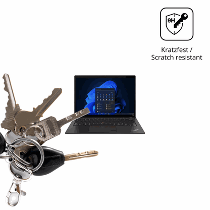 dipos Displayschutz für Lenovo ThinkPad T14 Gen 4 14 Zoll, transparente Oberfläche, perfekte Passform auch für die Rundungen