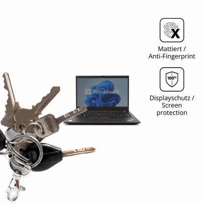 dipos Displayschutz für Lenovo ThinkPad T14s Gen 1, mattierte Oberfläche, Blickschutzfilter und perfekter Passform