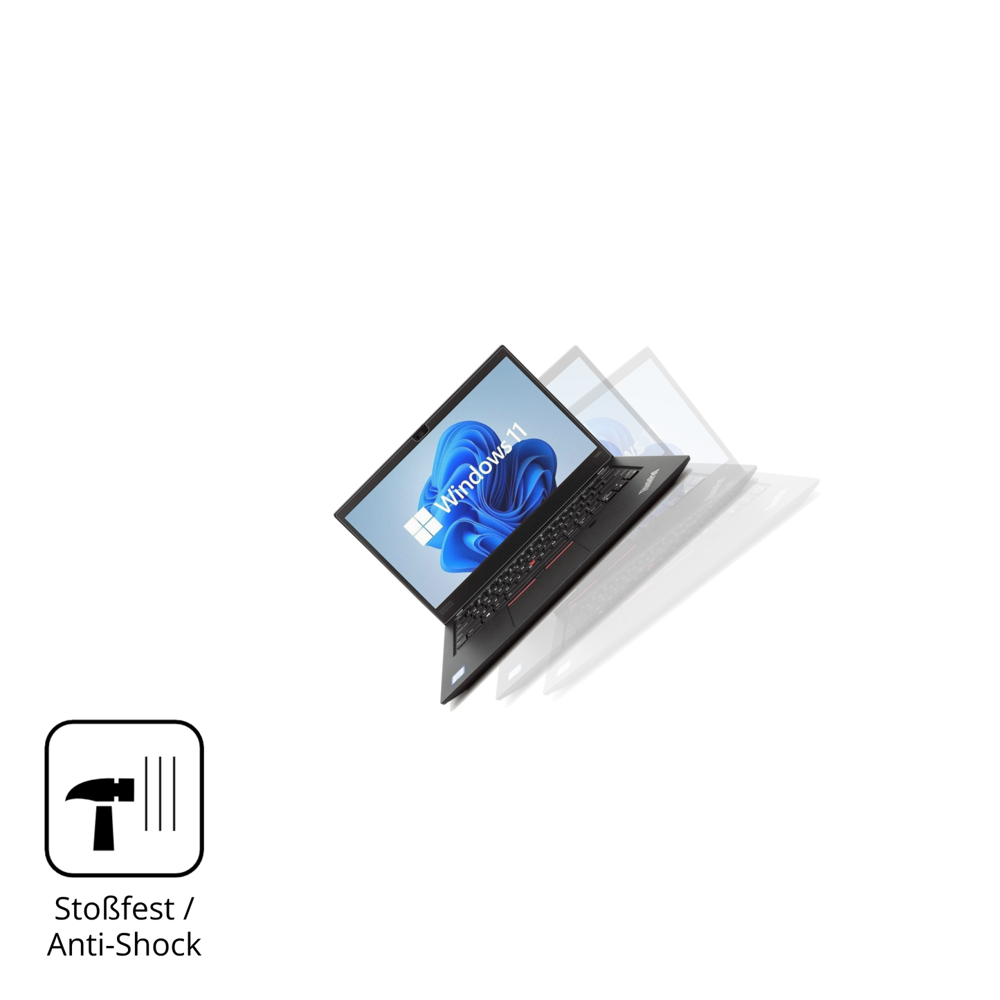 Schutz gegen Kratzer auf dem Lenovo ThinkPad T490s Glas durch Schlüssel, Stöße gegen die Tischkante oder Stürze
