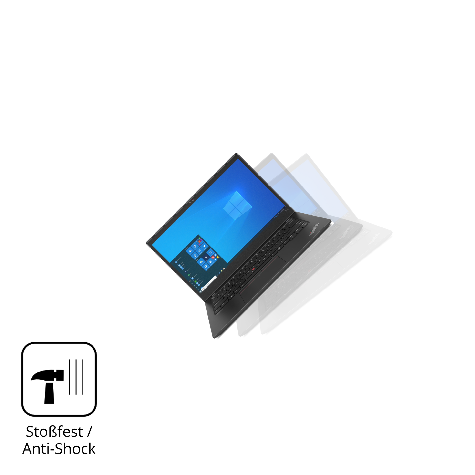 Schutz gegen Kratzer auf dem Lenovo ThinkPad T14s Gen 2 Glas durch Schlüssel, Stöße gegen die Tischkante oder Stürze