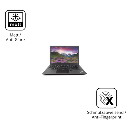 Dünne und entspiegelnde Folie passend zugeschnitten für Lenovo Thinkpad T470s