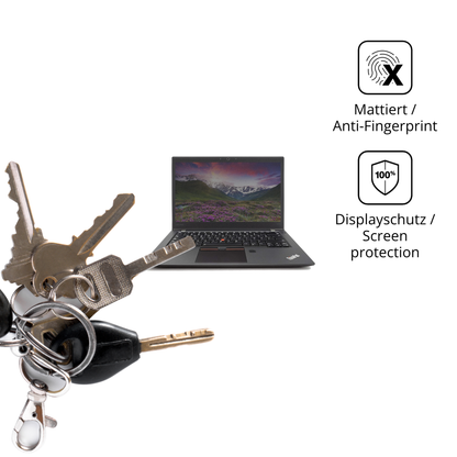 dipos Displayschutz für Lenovo Thinkpad T470s, mattierte Oberfläche, Blickschutzfilter und perfekter Passform
