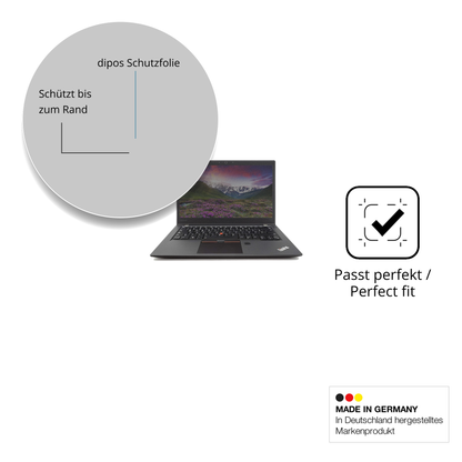Schutz gegen Kratzer auf dem Lenovo Thinkpad T470s Glas durch Schlüssel oder Ähnliches