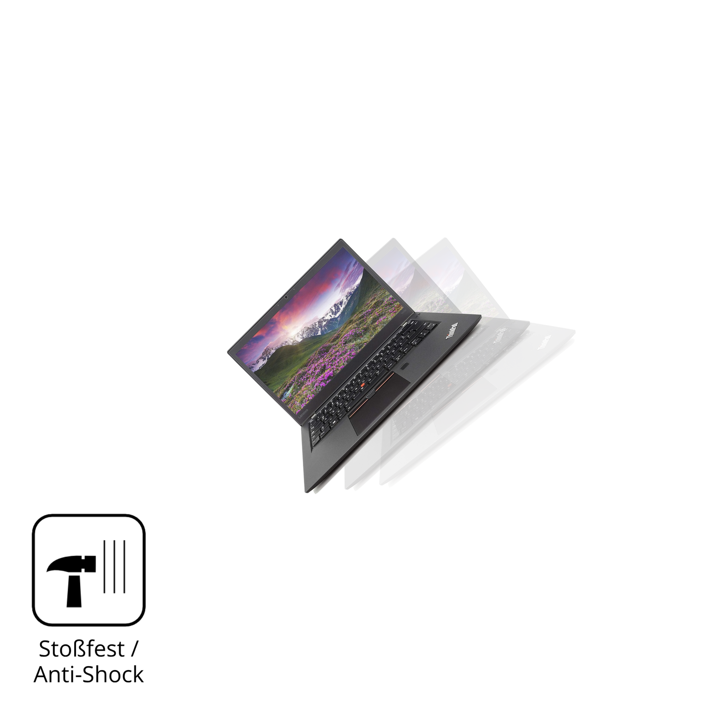 Schutz gegen Kratzer auf dem Lenovo Thinkpad T470s Glas durch Schlüssel, Stöße gegen die Tischkante oder Stürze