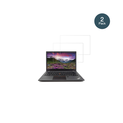 LenovoThinkpad T470s mit aufgebrachter dipos Flex Schutzfolie, glasklare Darstellung ohne Einschränkungen