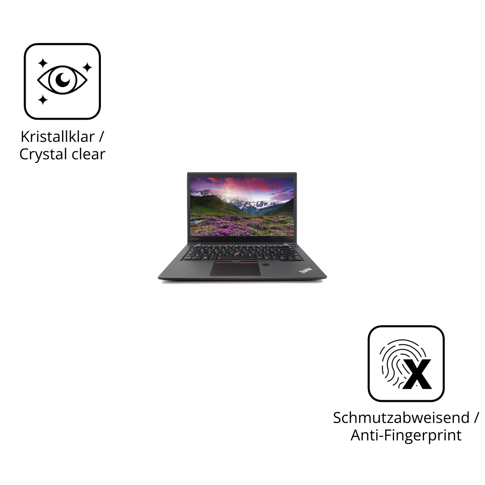 Flexible TPU-Folie passend zugeschnitten für Lenovo Thinkpad T470s, vollständige Abdeckung
