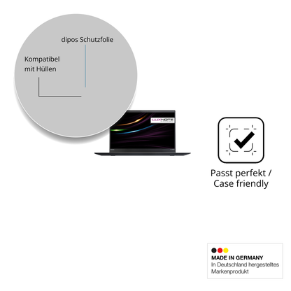 Schutzfolie mit optimaler Passform, zur Verwendung mit Hüllen geeignet