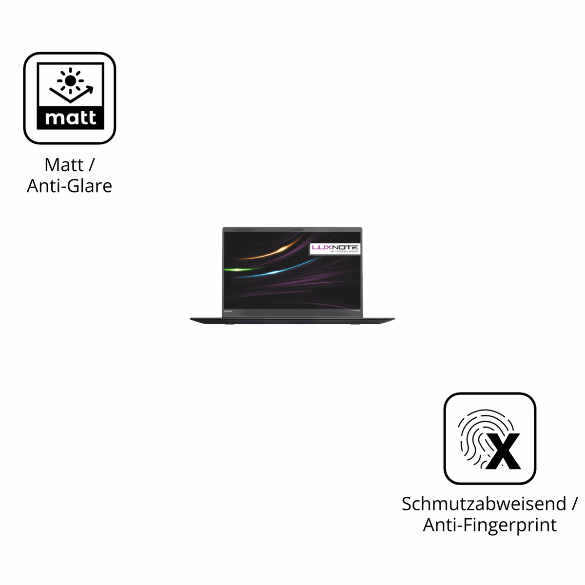 9H Hartbeschichtete, flexible Folie passend zugeschnitten für Lenovo ThinkPad X1 Carbon Gen 6