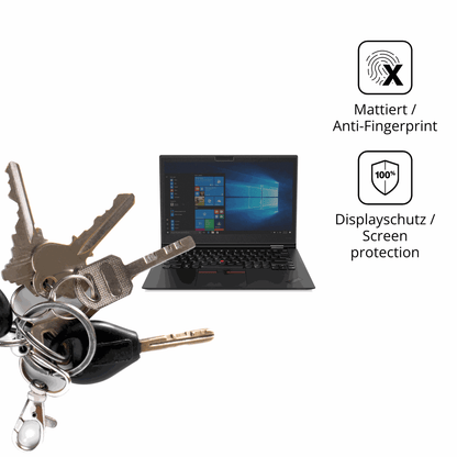 dipos Displayschutz für Lenovo ThinkPad X1 Yoga Gen 3, mattierte Oberfläche, Blickschutzfilter und perfekter Passform