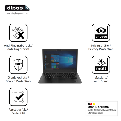 Privatsphäre-Schutz durch Sichtschutz-Folie passend zugeschnitten für Lenovo ThinkPad X1 Yoga Gen 3
