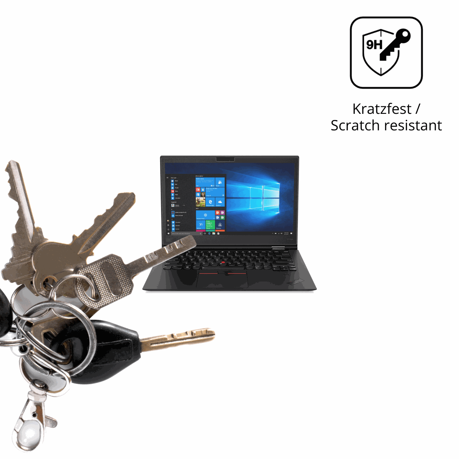 dipos Displayschutz für Lenovo ThinkPad X1 Yoga Gen 3, mattierte Oberfläche, robuste Festigkeit und perfekte Passform