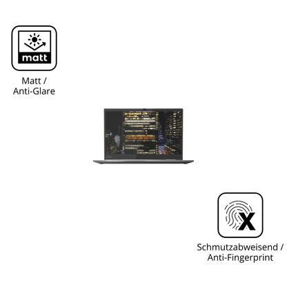 9H Hartbeschichtete, flexible Folie passend zugeschnitten für Lenovo ThinkPad X1 Yoga Gen 5