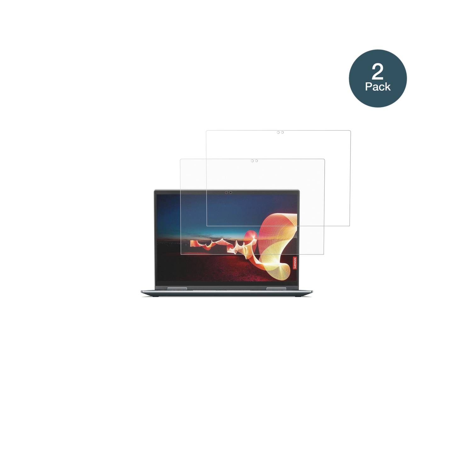 LenovoThinkPad X1 Yoga Gen 6 mit aufgebrachter dipos Panzerfolie, die lästige Fingerabdrücke minimiert