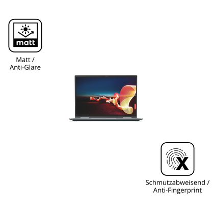 9H Hartbeschichtete, flexible Folie passend zugeschnitten für Lenovo ThinkPad X1 Yoga Gen 6