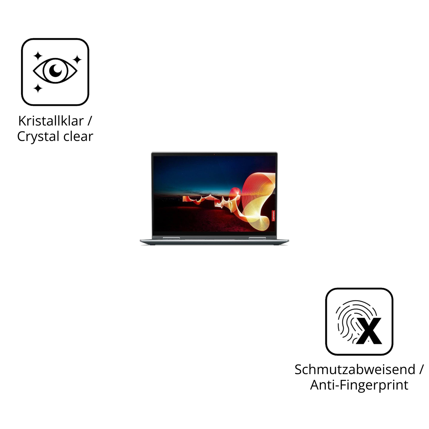 Flexible TPU-Folie passend zugeschnitten für Lenovo ThinkPad X1 Yoga Gen 6, vollständige Abdeckung