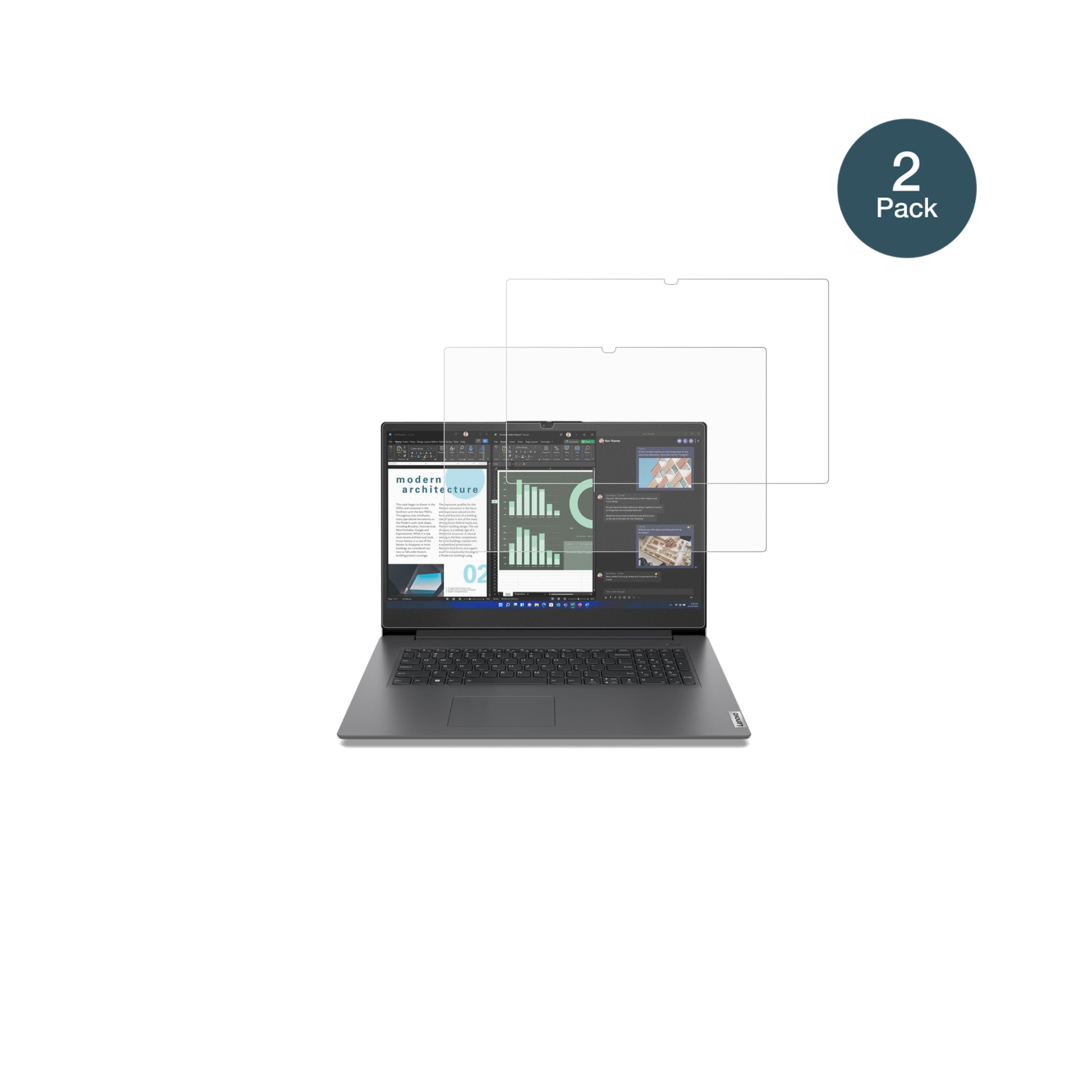LenovoV17 IRU G4 mit aufgebrachter dipos Panzerfolie, die lästige Fingerabdrücke minimiert