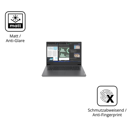 9H Hartbeschichtete, flexible Folie passend zugeschnitten für Lenovo V17 IRU G4