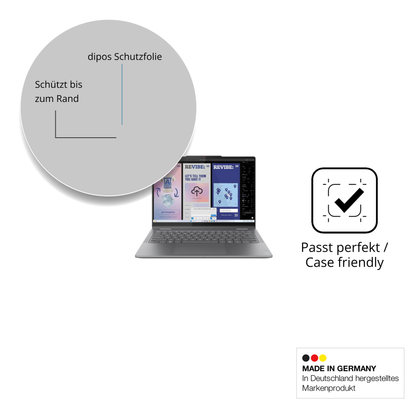 Besonders flexibler Displayschutz mit Anti-Shock-Schicht im Materialmix