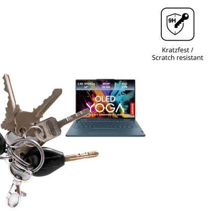 dipos Displayschutz für Lenovo Yoga 7i 2-in-1 Gen10 14 Zoll, transparente Oberfläche, perfekte Passform auch für die Rundungen