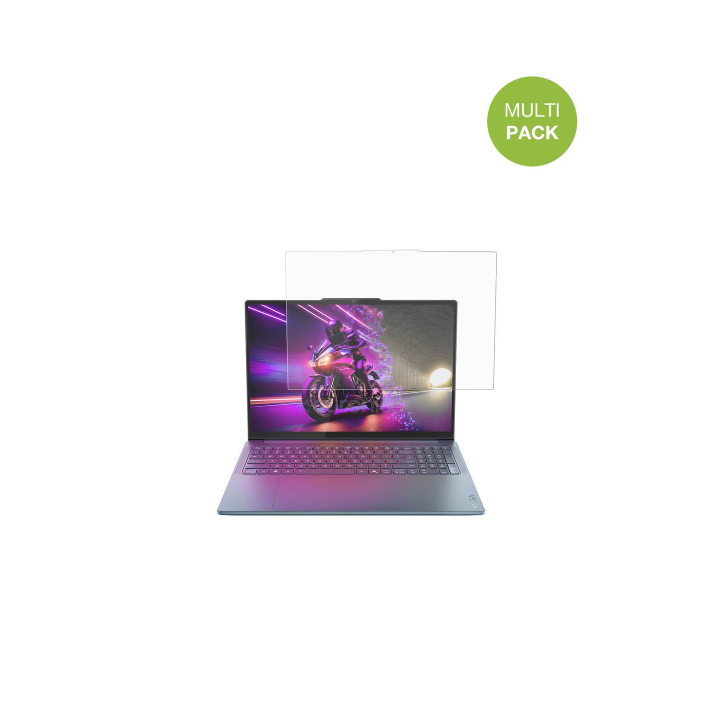 LenovoYoga Pro 9 16IAH10 Non-Touch mit aufgebrachter dipos Displayschutzfolie, die lästige Fingerabdrücke minimiert