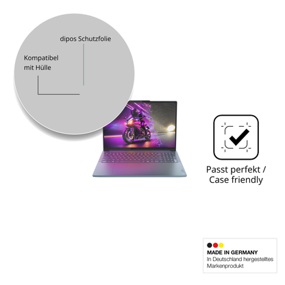 Schutzfolie mit optimaler Passform, zur Verwendung mit Hüllen geeignet