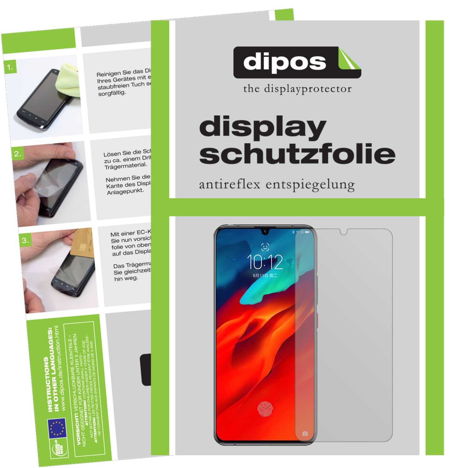 5x Schutzfolie matt für Lenovo Z6 Pro Display-Schutzfolie