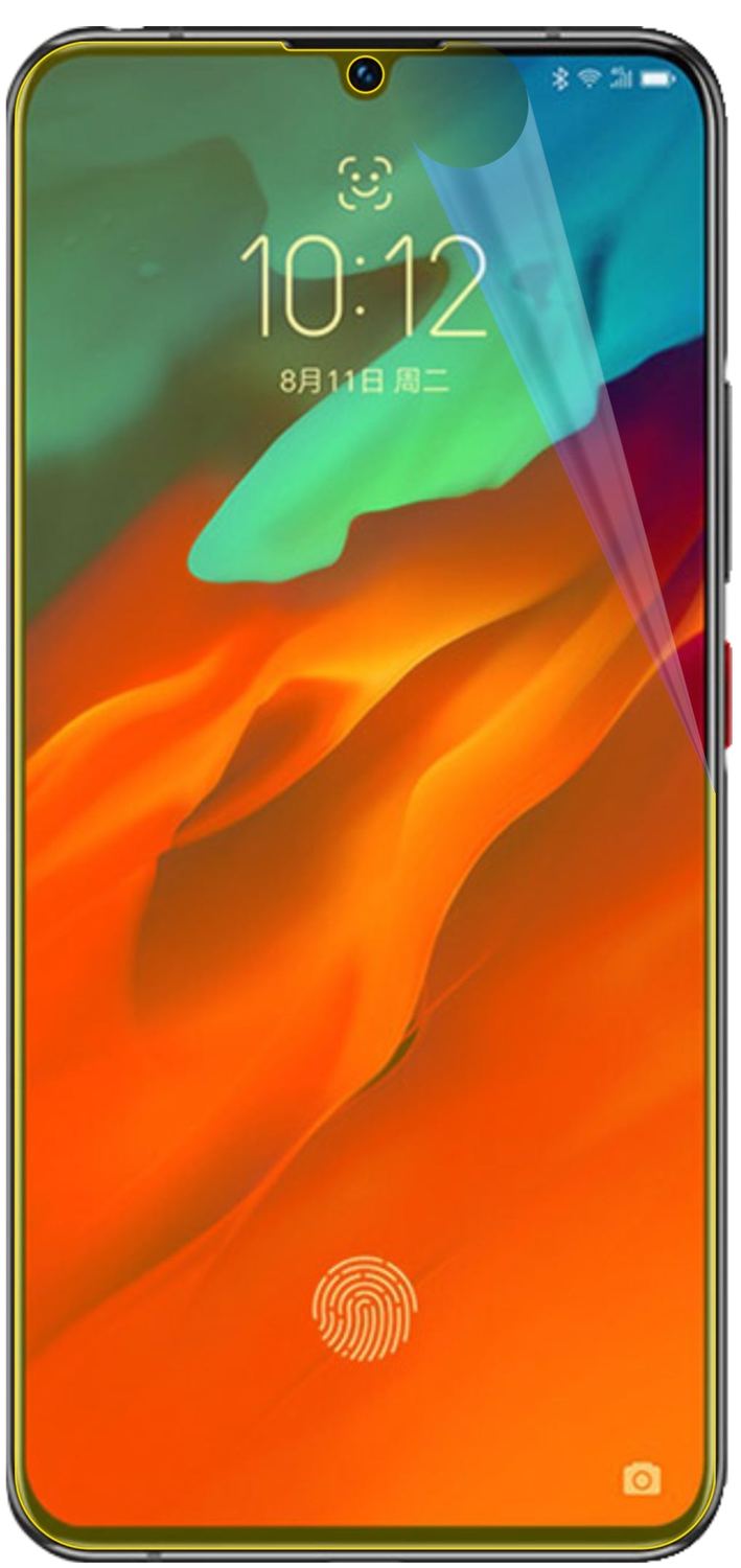 2x Screen Protector for Lenovo Z6 Pro Protective Film covers 100% dipos Flex