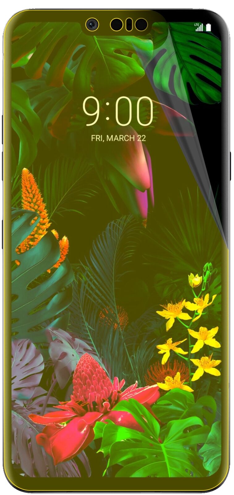 dipos Displayschutz für LG G8 ThinQ, transparente Oberfläche, geringe Dicke und perfekte Passform
