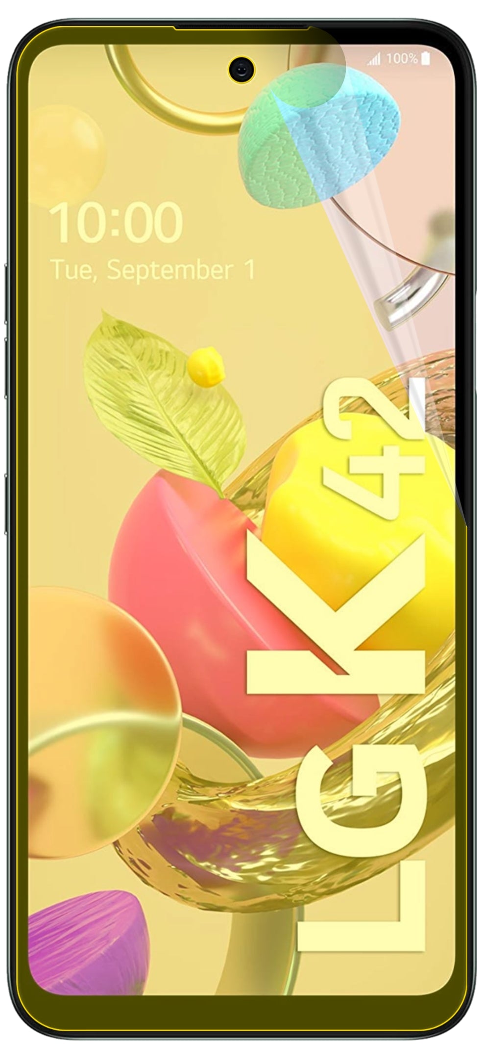 dipos Displayschutz für LG K42, transparente Oberfläche, geringe Dicke und perfekte Passform