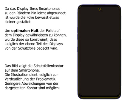 dipos Displayschutz für LG K52, mattierte Oberfläche, robuste Festigkeit und perfekte Passform