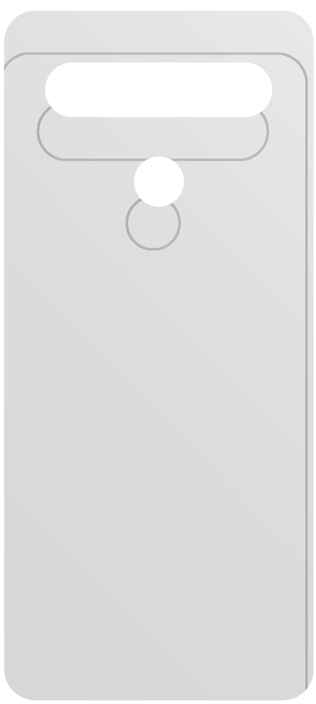 dipos Displayschutz für LG K61 Rückseite, mattierte Oberfläche, geringe Dicke und perfekte Passform