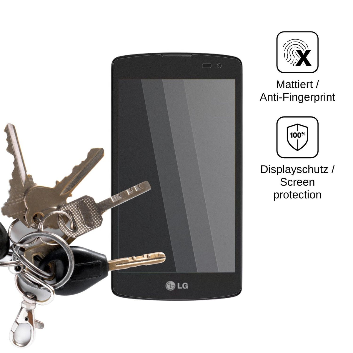 Screen Protector for LG Prime Plus H522F Privacy Filter 4-Way Protection dipos