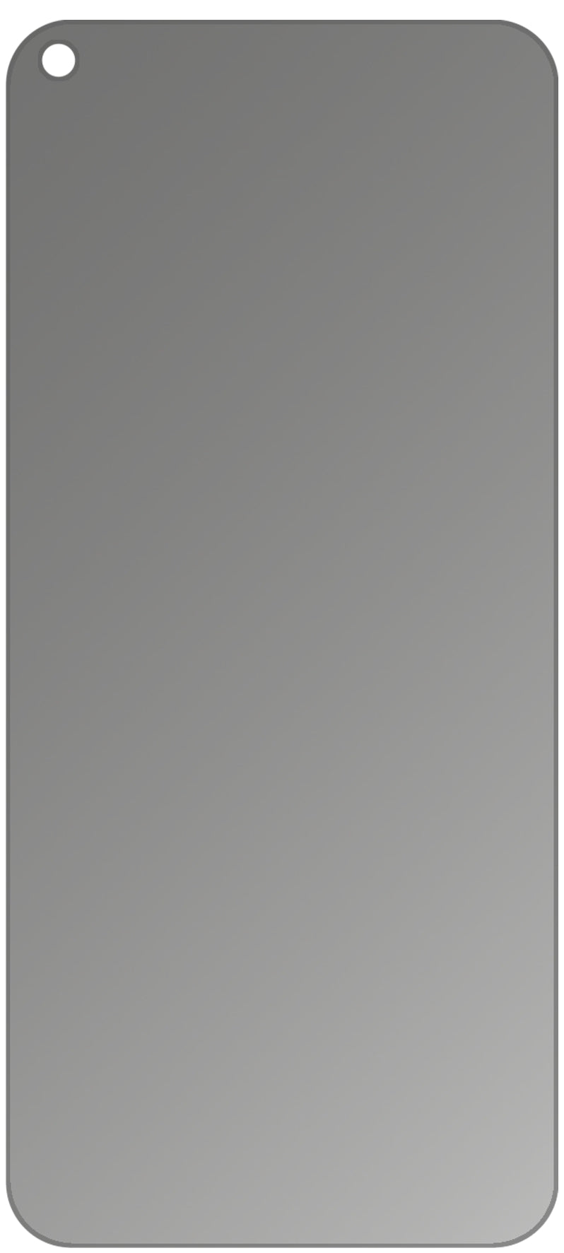 dipos Displayschutz für LG Q61, mattierte Oberfläche, Blickschutzfilter und perfekter Passform