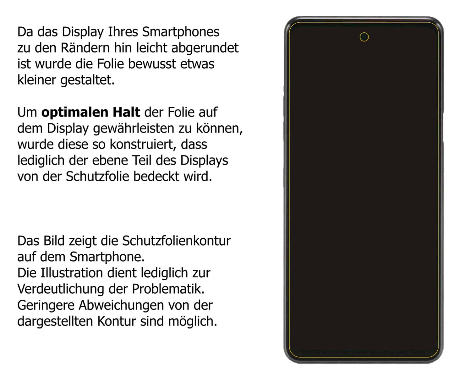 dipos Displayschutz für LG Q92 5G, transparente Oberfläche, perfekte Passform auch für die Rundungen