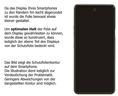 dipos Displayschutz für LG Q92 5G, transparente Oberfläche, perfekte Passform auch für die Rundungen