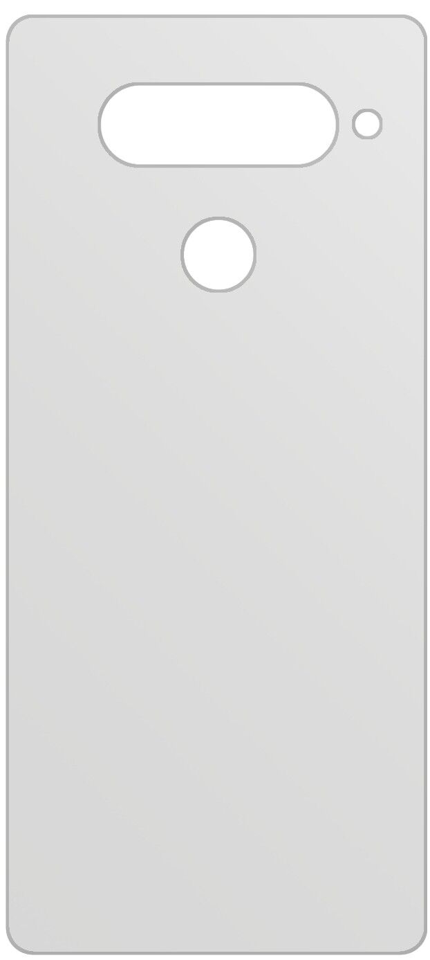 dipos Displayschutz für LG V40 ThinQ Rückseite, mattierte Oberfläche, geringe Dicke und perfekte Passform