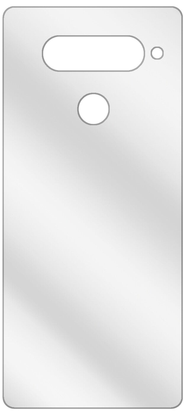 dipos Displayschutz für LG V40 ThinQ Rückseite, transparente Oberfläche, geringe Dicke und perfekte Passform