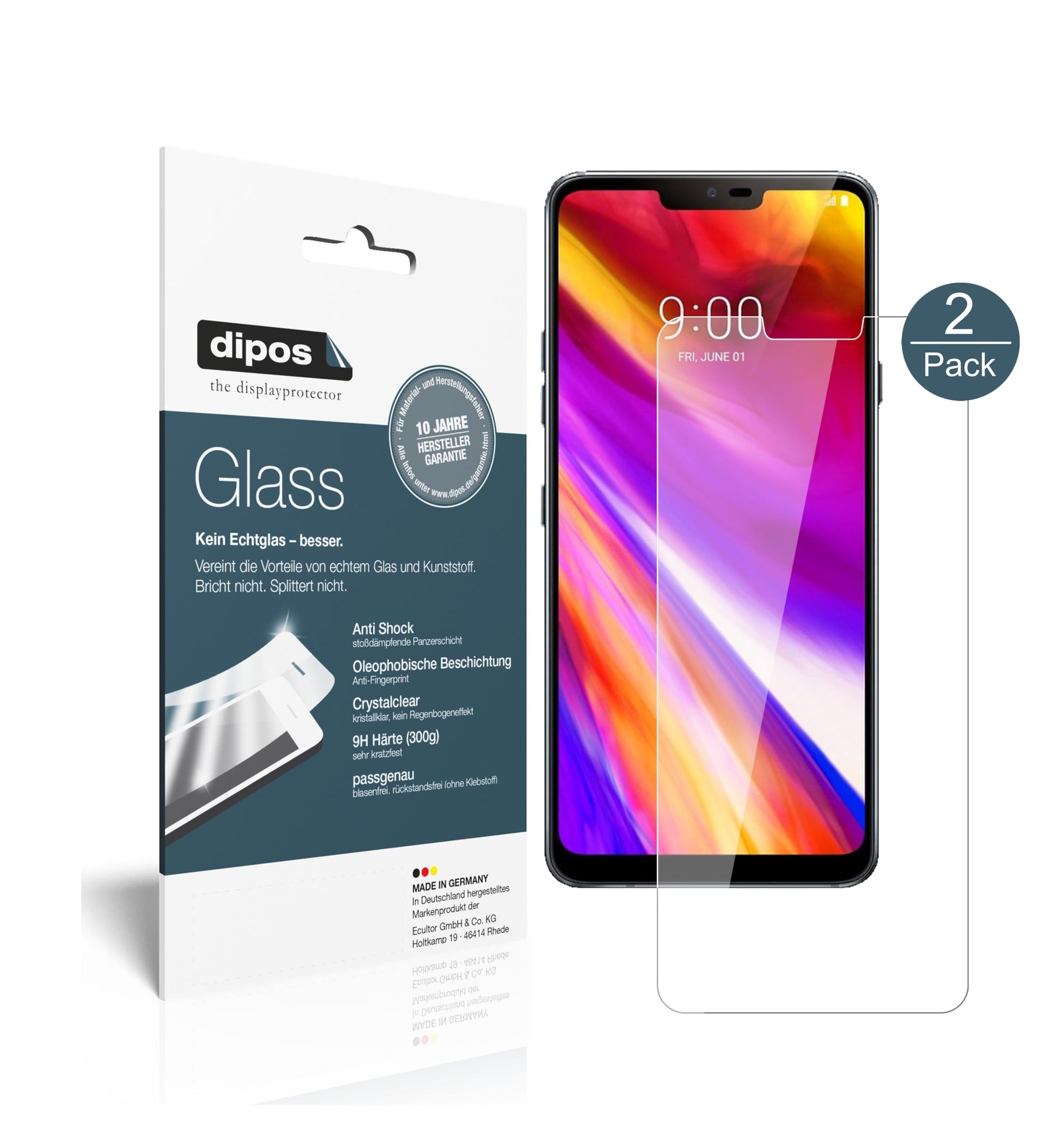 Perfekte Passform und ultimative Qualität: Unser 9H Panzerglas bietet Schutz für LG-G7 ThinQ
