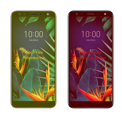3x Full Cover Screen Protector for LG K40S – Covers Curved Edges | dipos