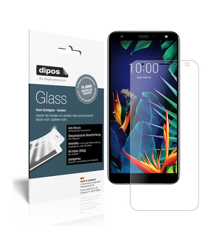 Matte Displayschutzfolie von dipos passend für LG K40S, 9H kratzfest und blasenfrei montiert
