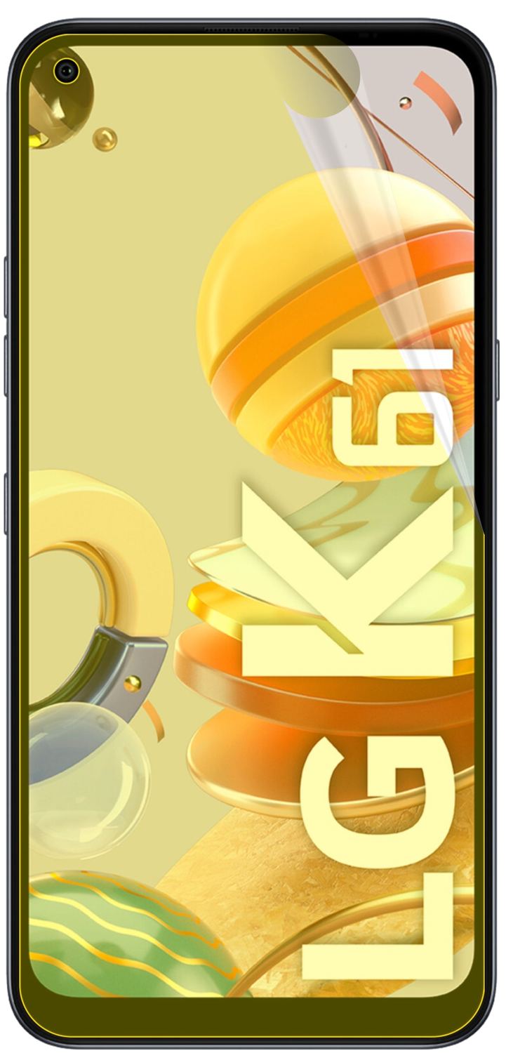3x Screen Protector for LG K61 Protective Film covers 100% dipos Flex
